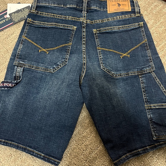 U.S. Polo Assn. Men's Dark Blue Jean Shorts - Picture 5 of 5